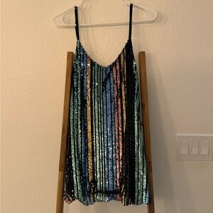 Show Me Your MuMu Multicolor Sequin Mini Dress